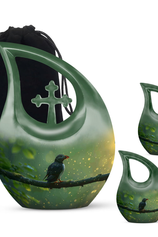 Puffin Bird Urns For Ashes - Small Urns For Human Ashes Keepsake