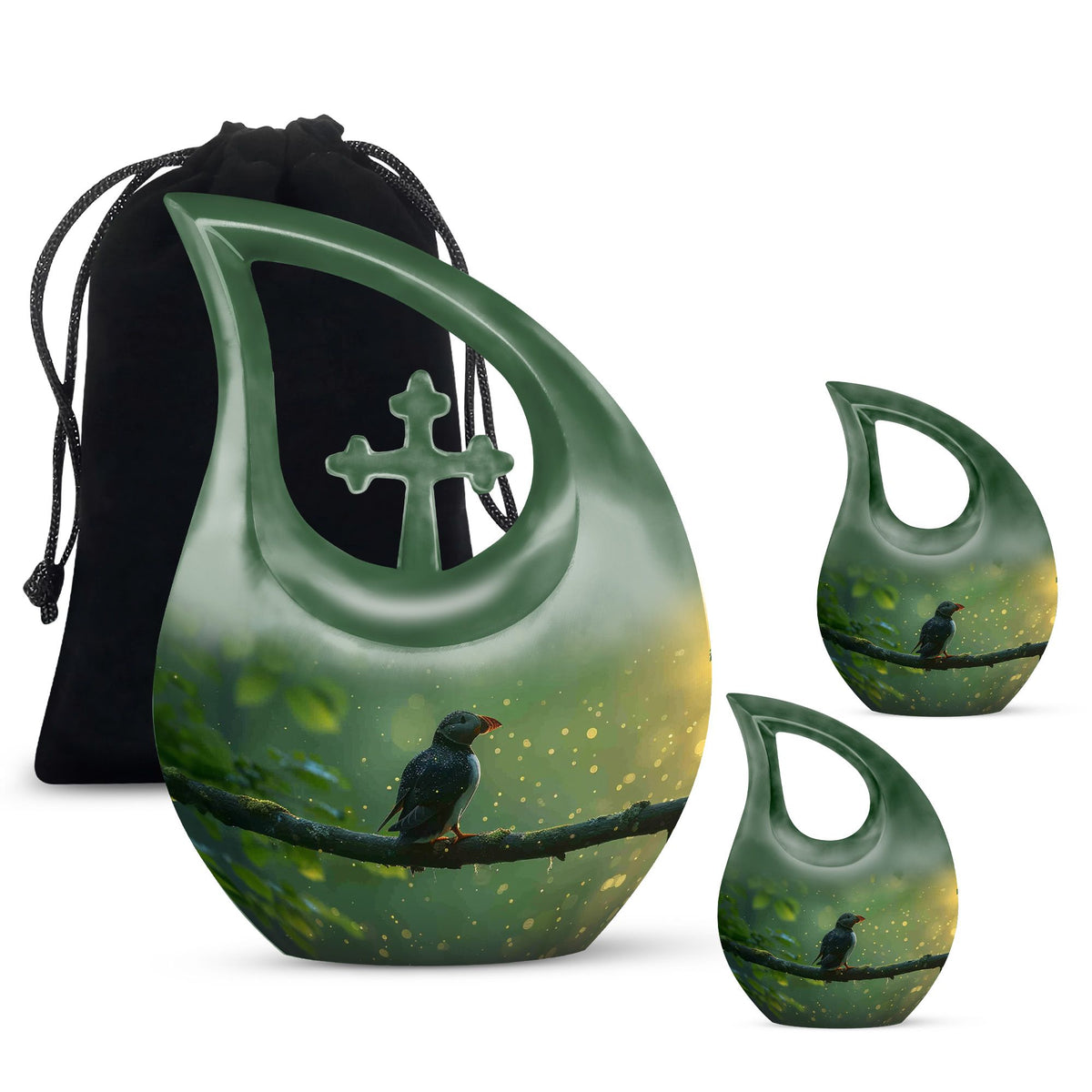 Puffin Bird Urns For Ashes - Small Urns For Human Ashes Keepsake