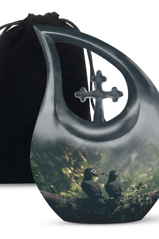 Puffin Bird Urns For Ashes - Small Keepsake Urns For Human Ashes