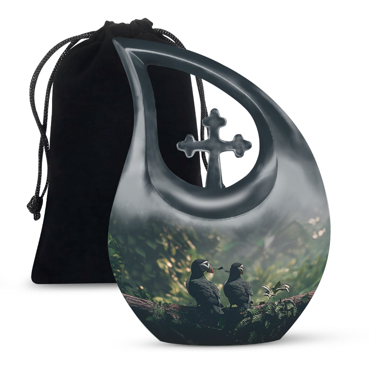 Puffin Bird Urns For Ashes - Small Keepsake Urns For Human Ashes