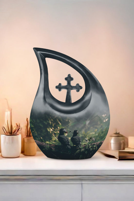 Puffin Bird Urns For Ashes - Small Keepsake Urns For Human Ashes
