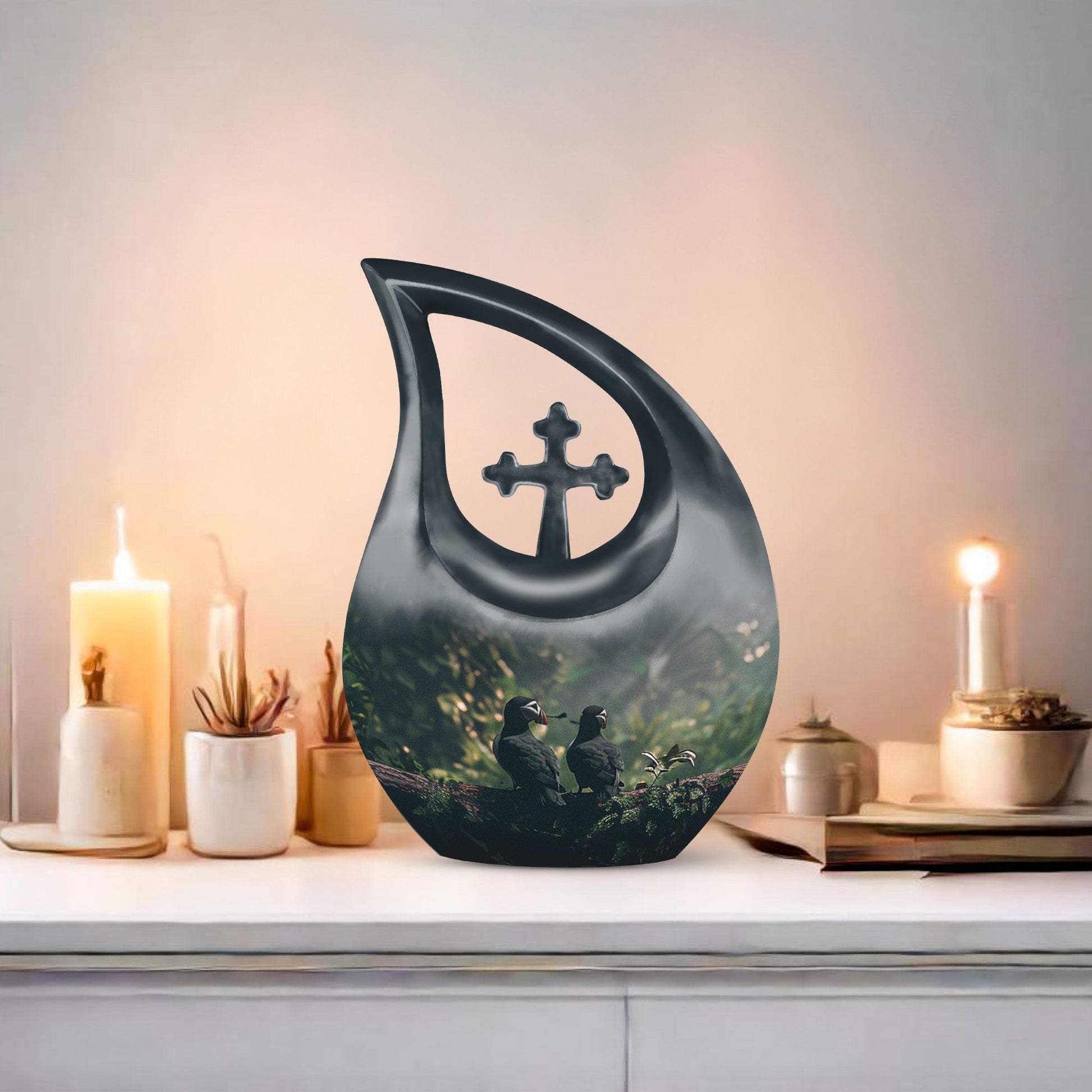 Puffin Bird Urns For Ashes - Small Keepsake Urns For Human Ashes