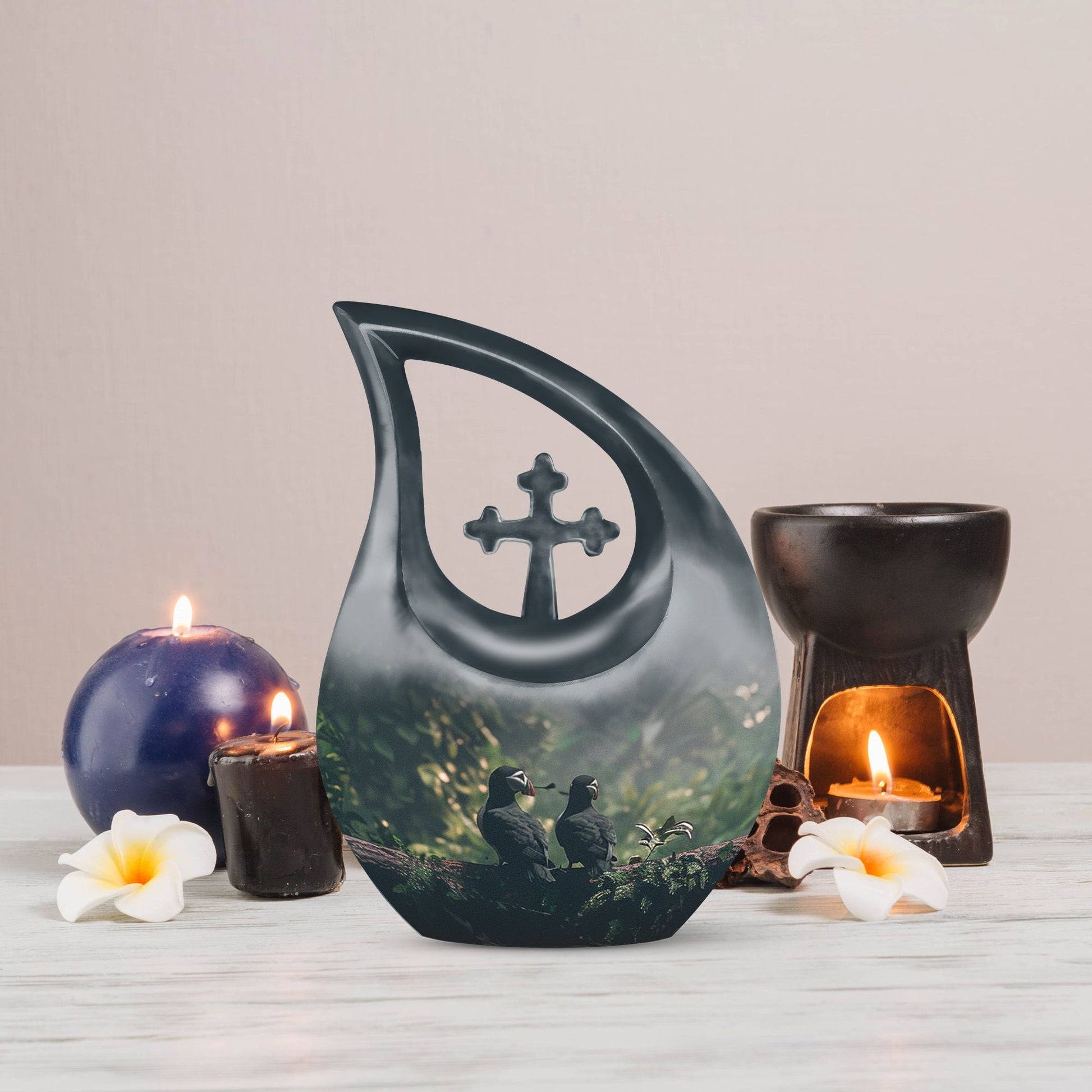 Puffin Bird Urns For Ashes - Small Keepsake Urns For Human Ashes