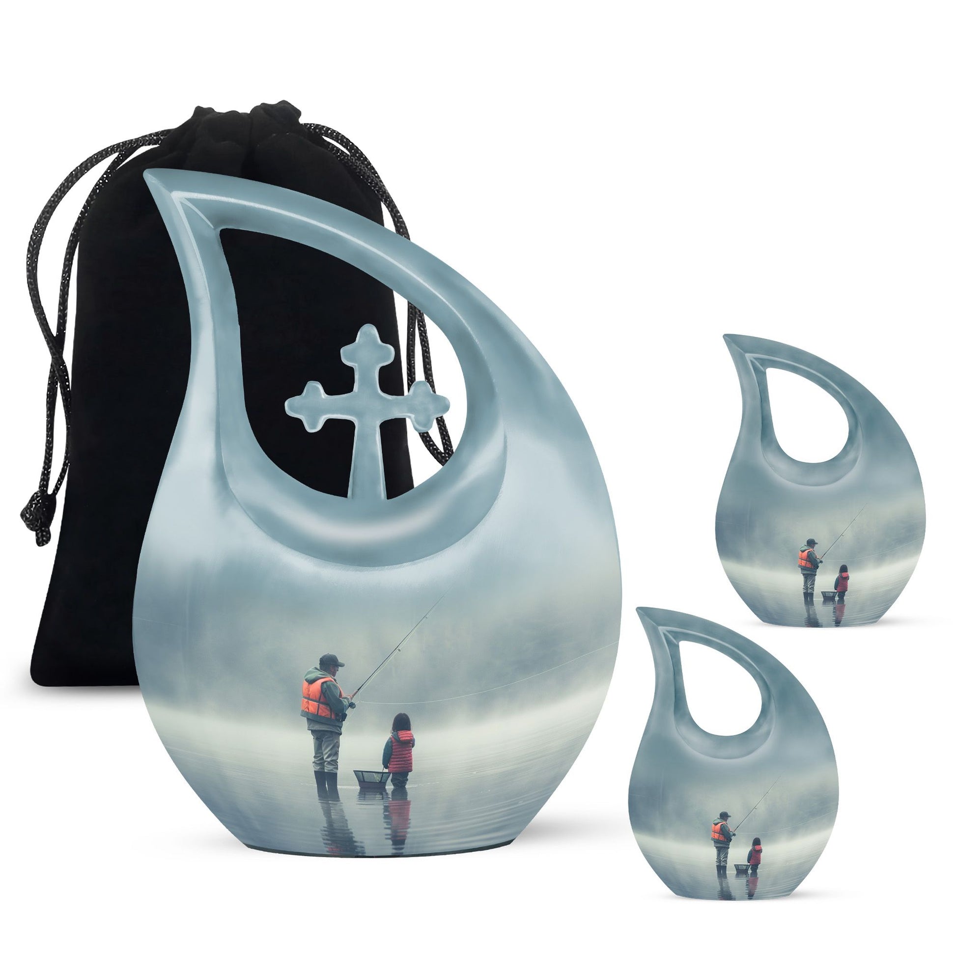 Fishing Urns For Ashes - Mini Keepsake Urns