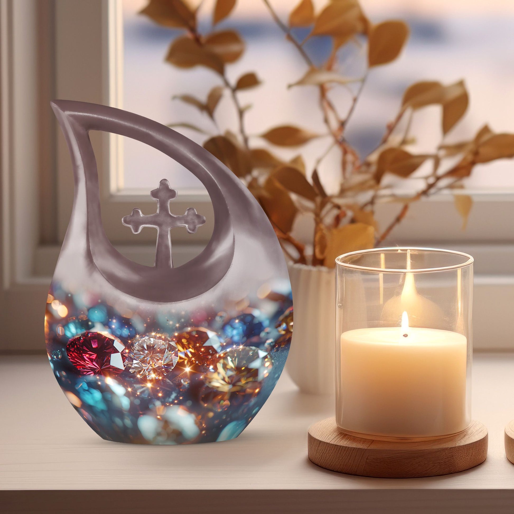 Diamond Urns For Ashes - Ashes Memorial Keepsake