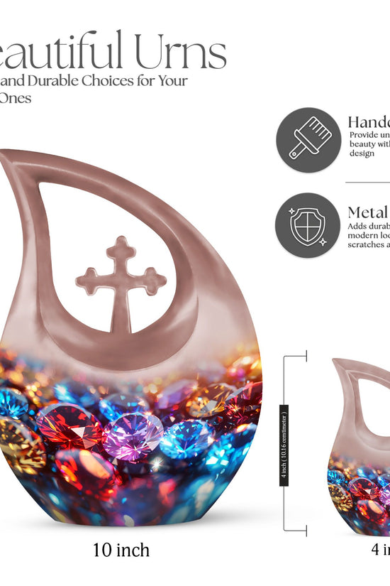 Diamond Urns For Ashes - Urn Keepsake Combo Set