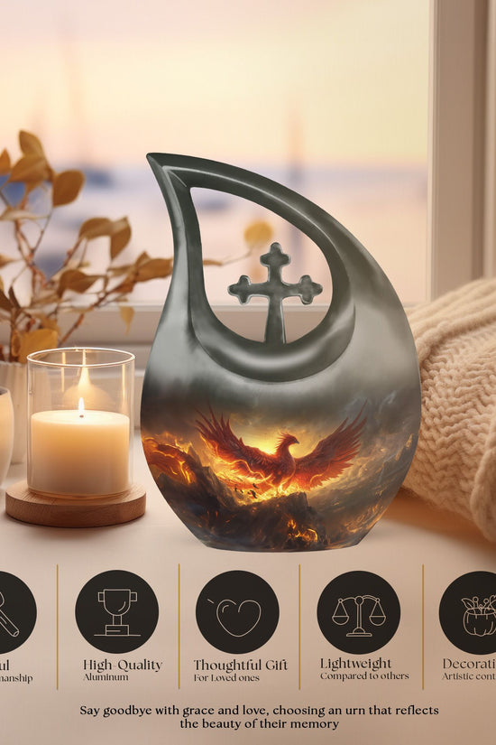 Phoenix Urns For Ashes - Large Cremation Urn