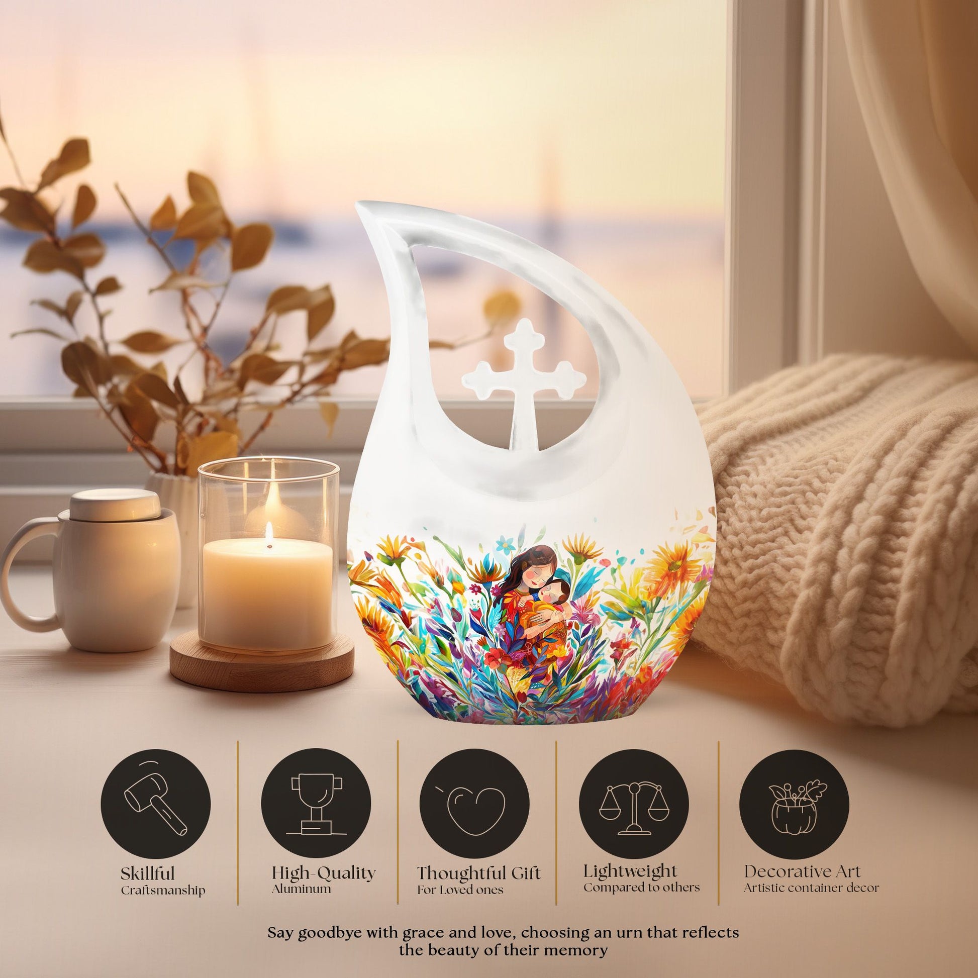 Mother Love Urns For Ashes - Large Urn Mom