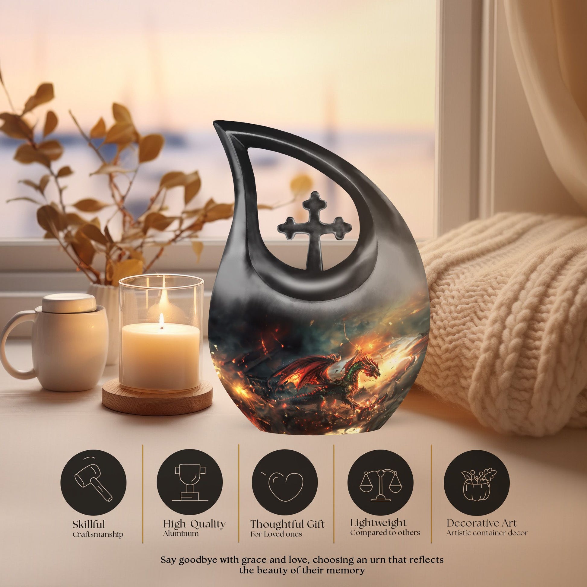 Dragon Urns For Ashes - Urn Large Adult