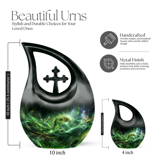 Dragon Urns For Ashes - Mini Small Urns For Men