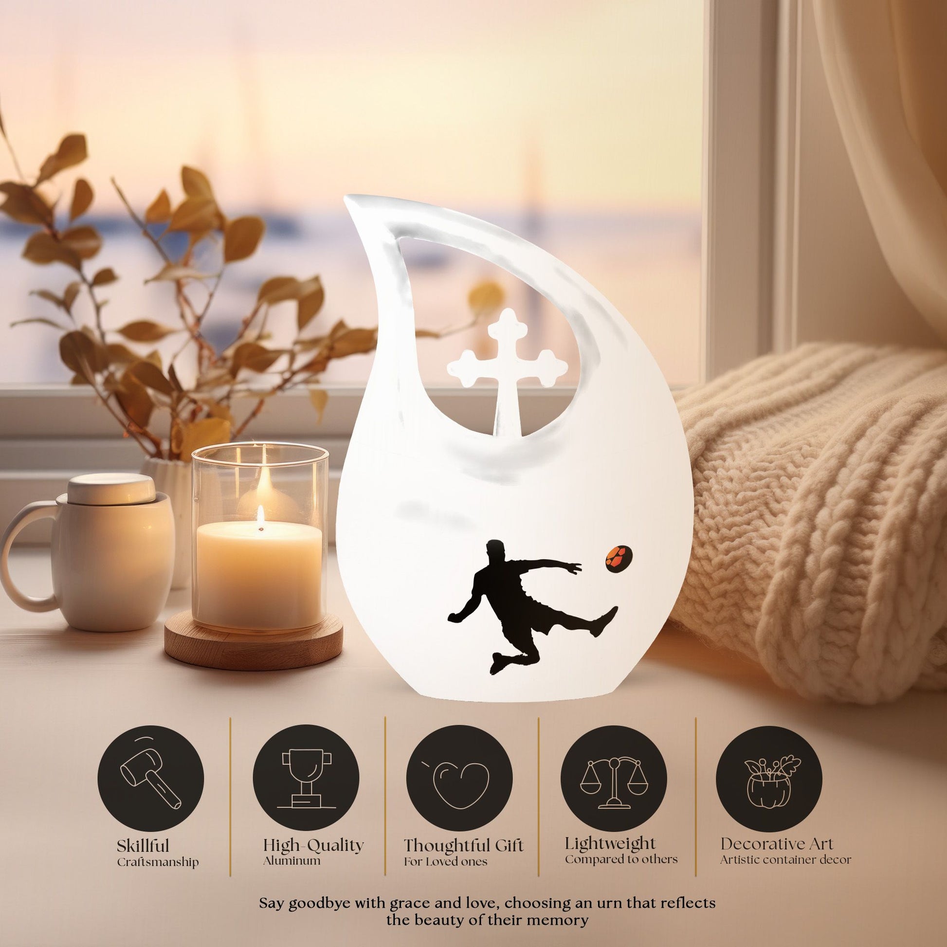 Soccer Urns For Ashes - Urn For Human Ashes Adult Women