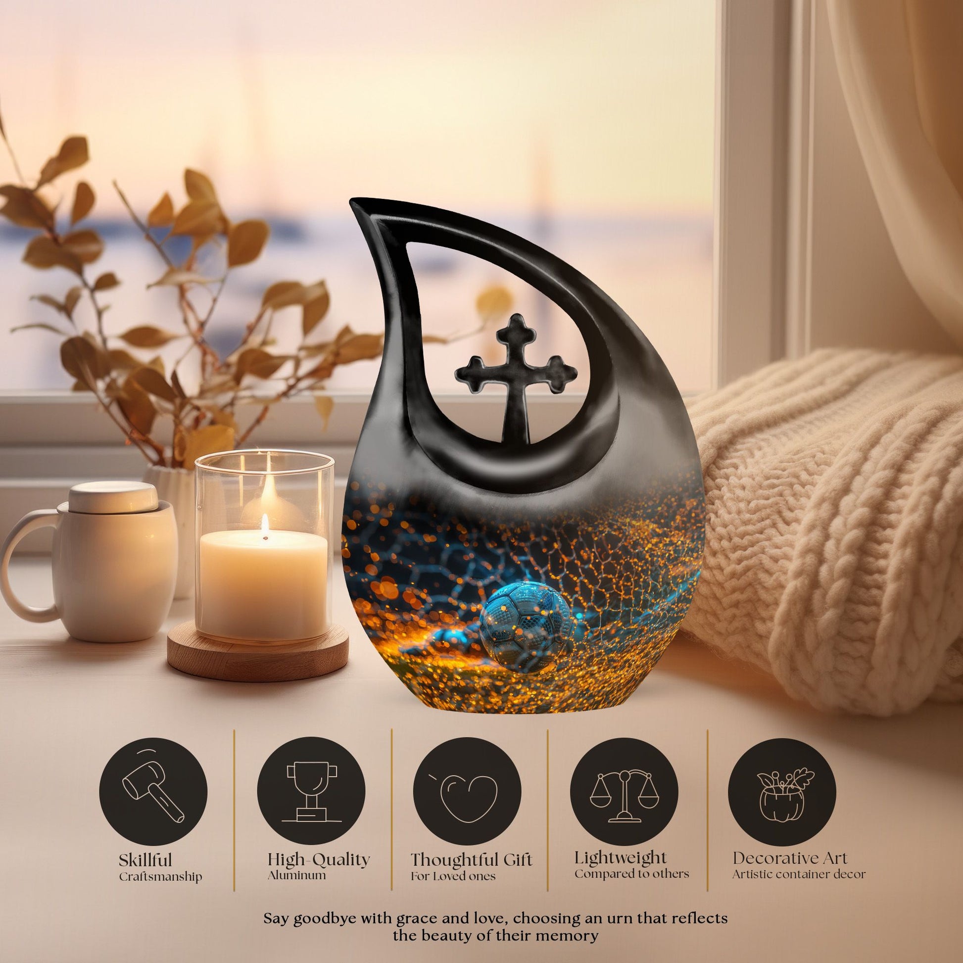 Soccer Urns For Ashes - Urn For Women Ashes