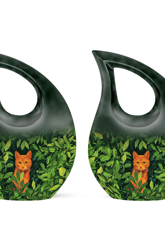 Orange Cat Urns For Ashes - Funeral Urns Women