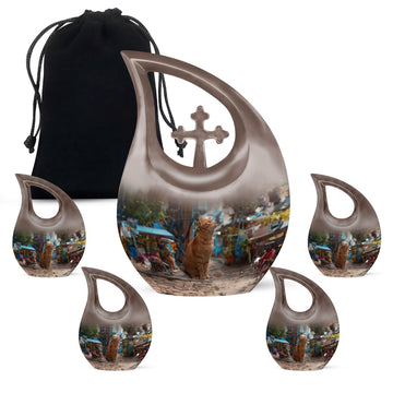 Large Urn With 4 Keepsake