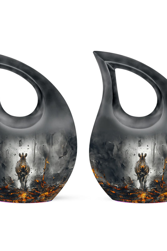 Zebra Urns For Ashes - Burial Urn Men