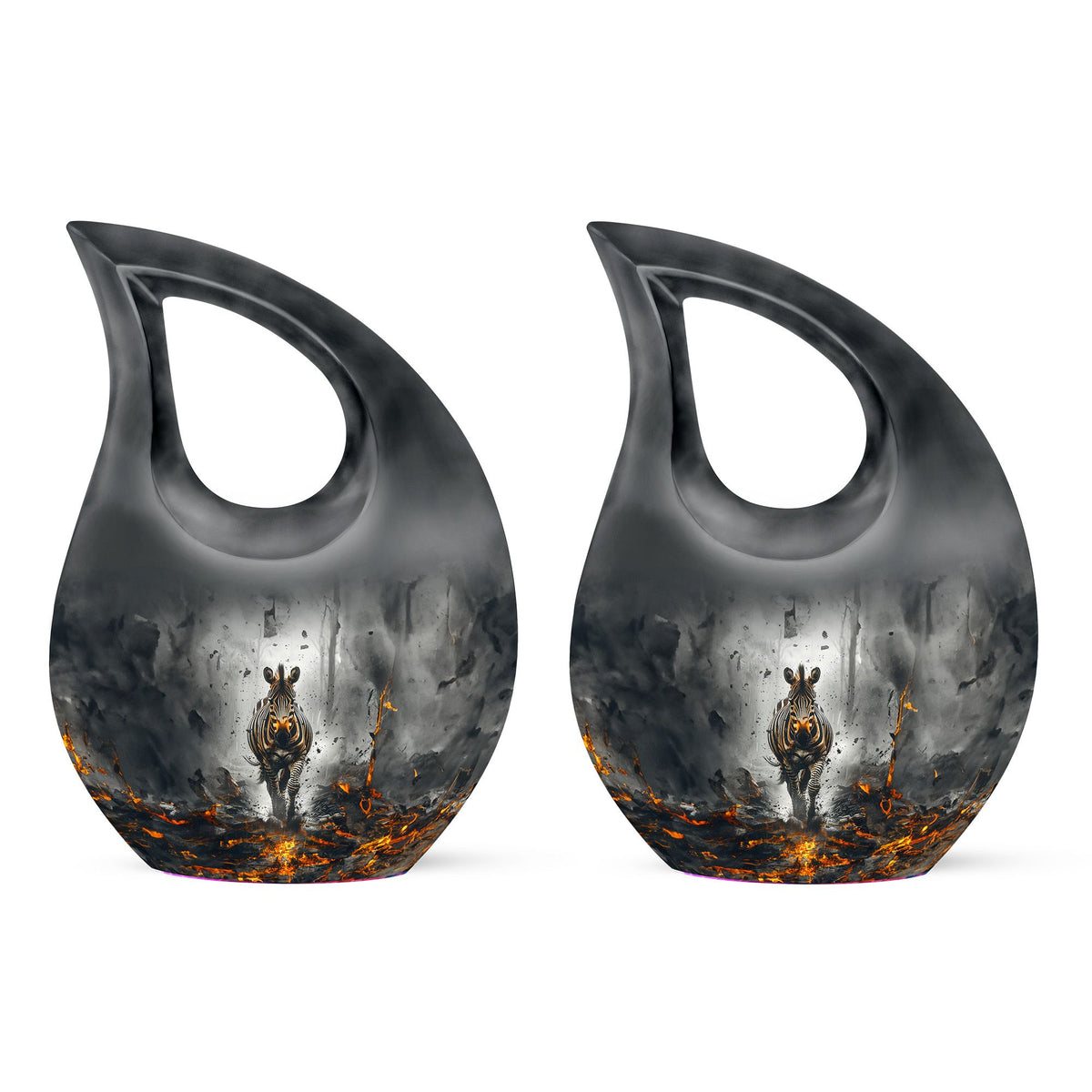 Zebra Urns For Ashes - Burial Urn Men