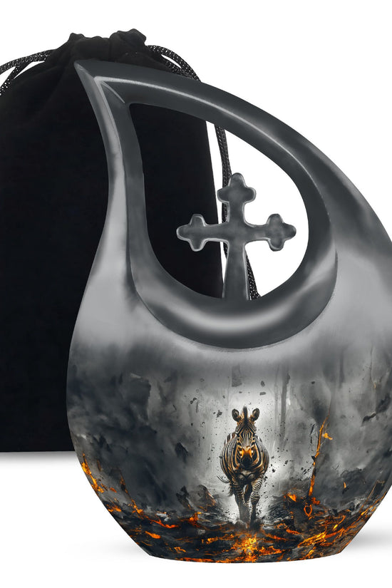 Zebra Urns For Ashes - Burial Urn Men