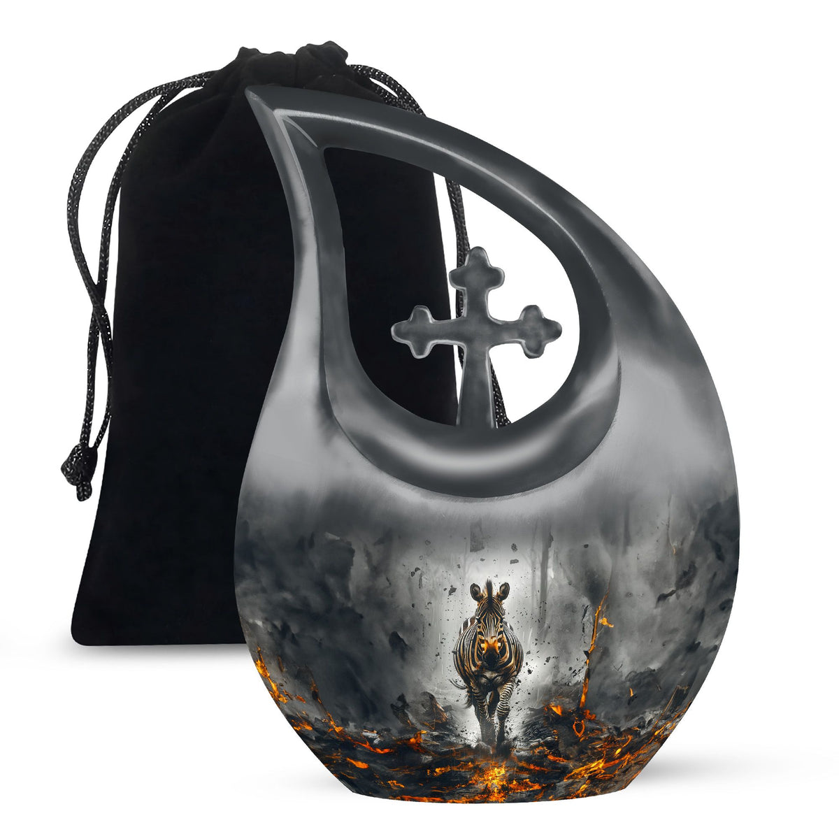 Zebra Urns For Ashes - Burial Urn Men