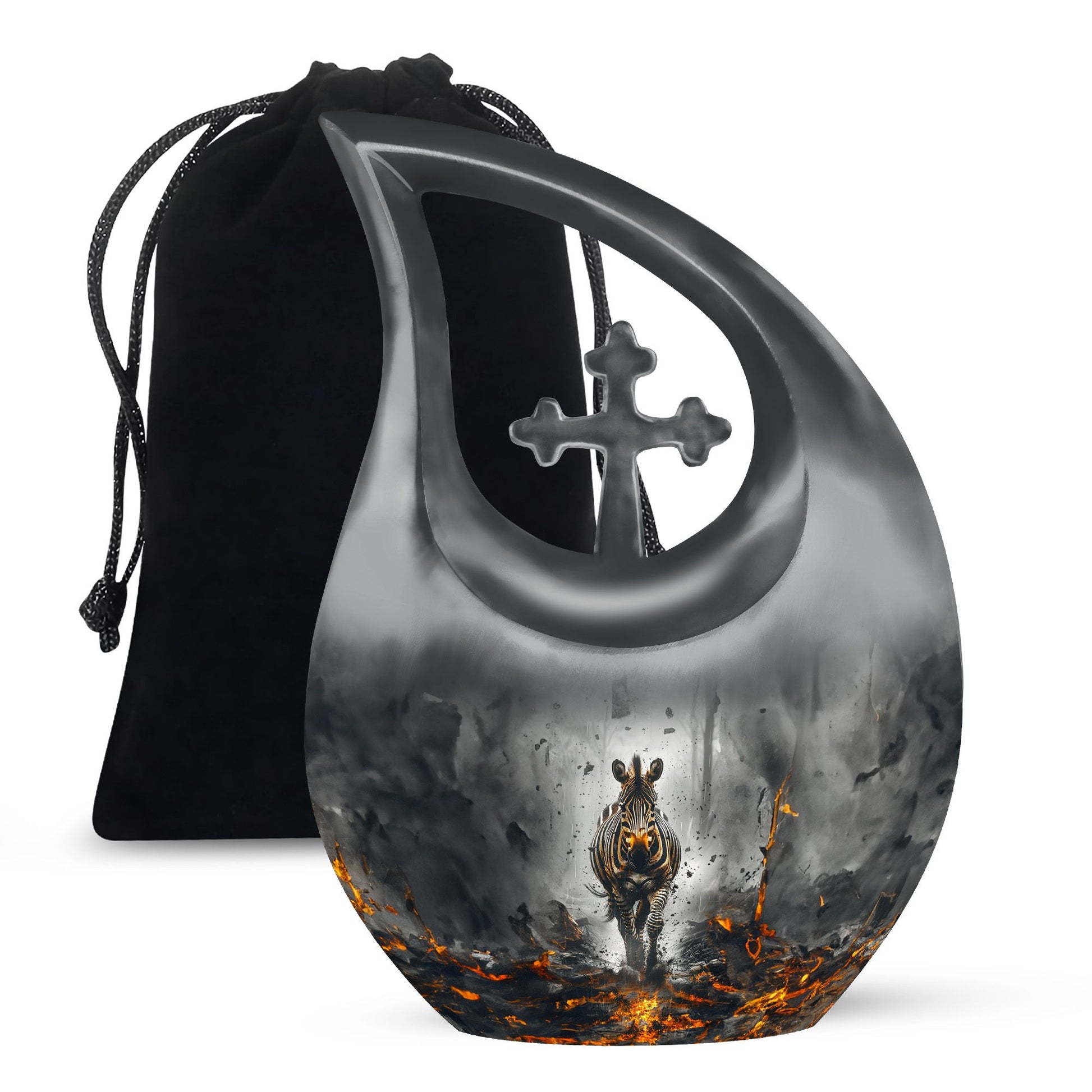 Zebra Urns For Ashes - Burial Urn Men