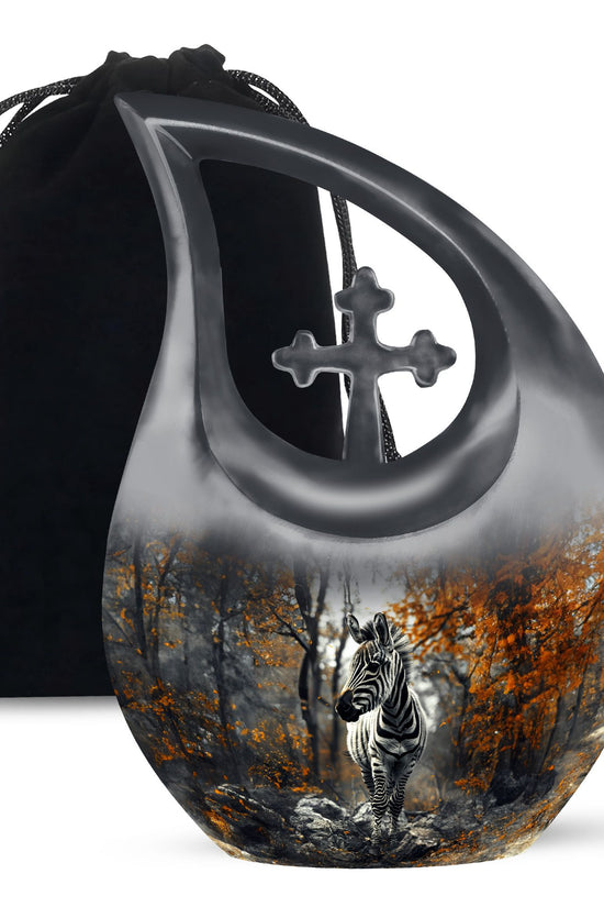 Zebra Urns For Ashes - Keepsake Urns For Men Ashes