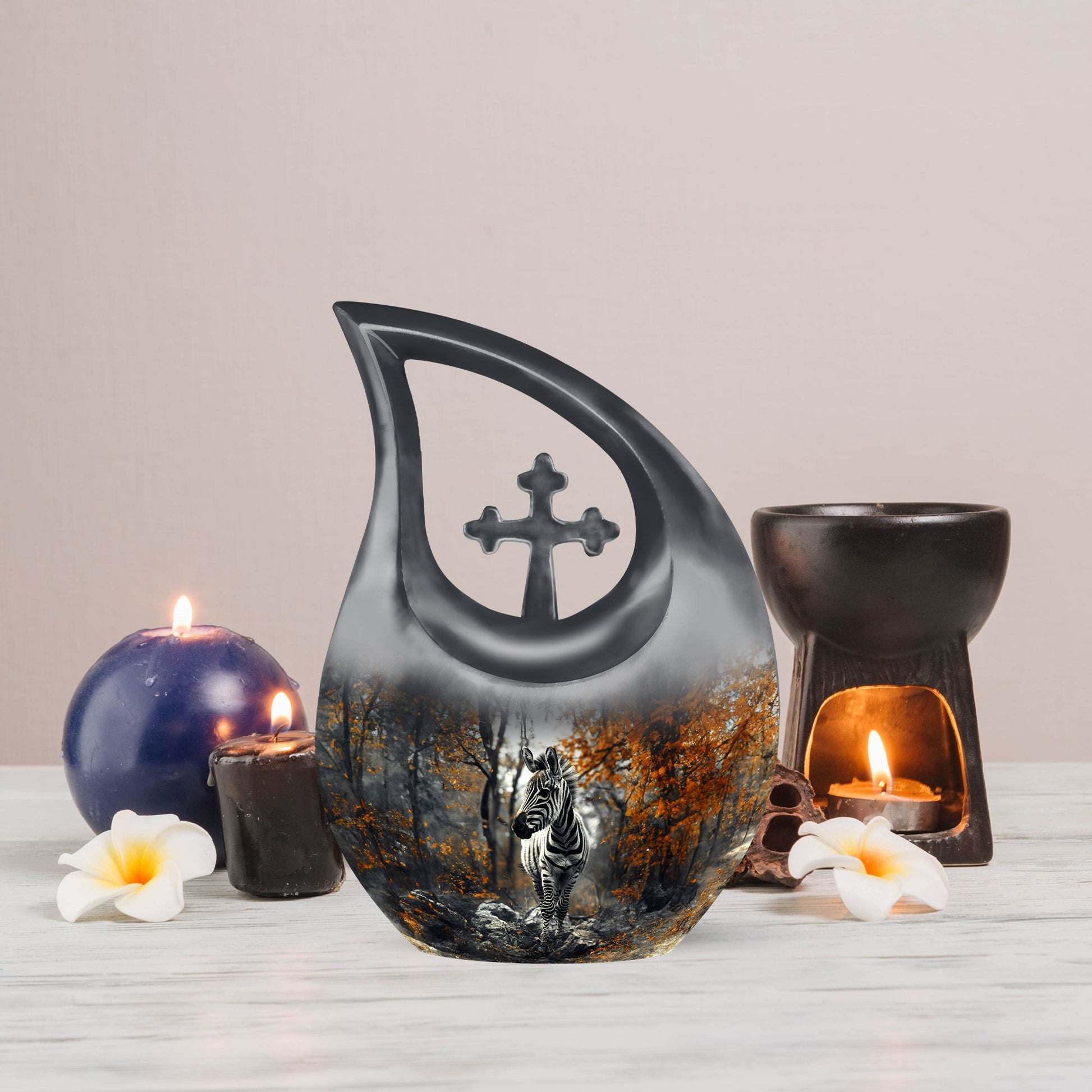 Zebra Urns For Ashes - Keepsake Urns For Men Ashes
