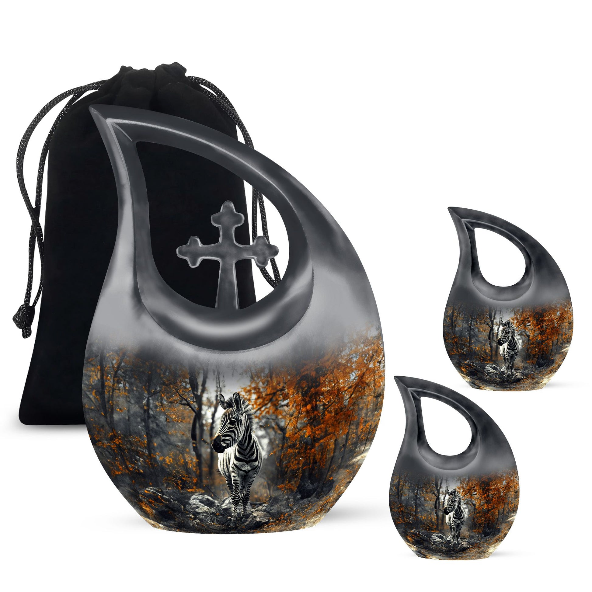 Zebra Urns For Ashes - Keepsake Urns For Men Ashes