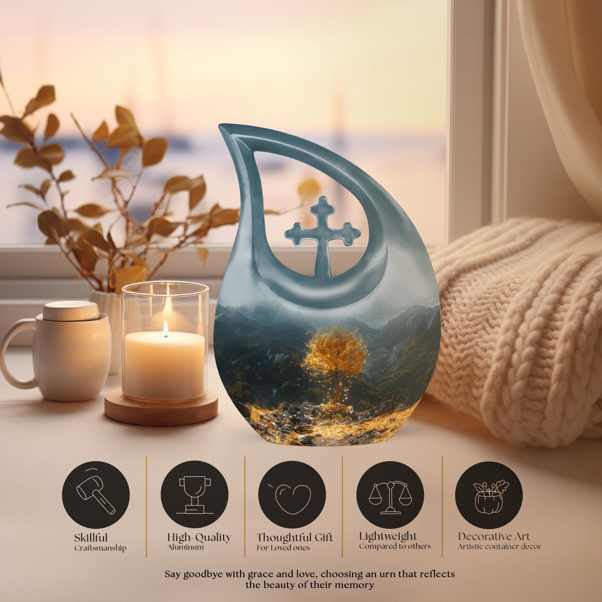 Tree Of Life Urns For Ashes - Small Urn For Ashes Adult Male