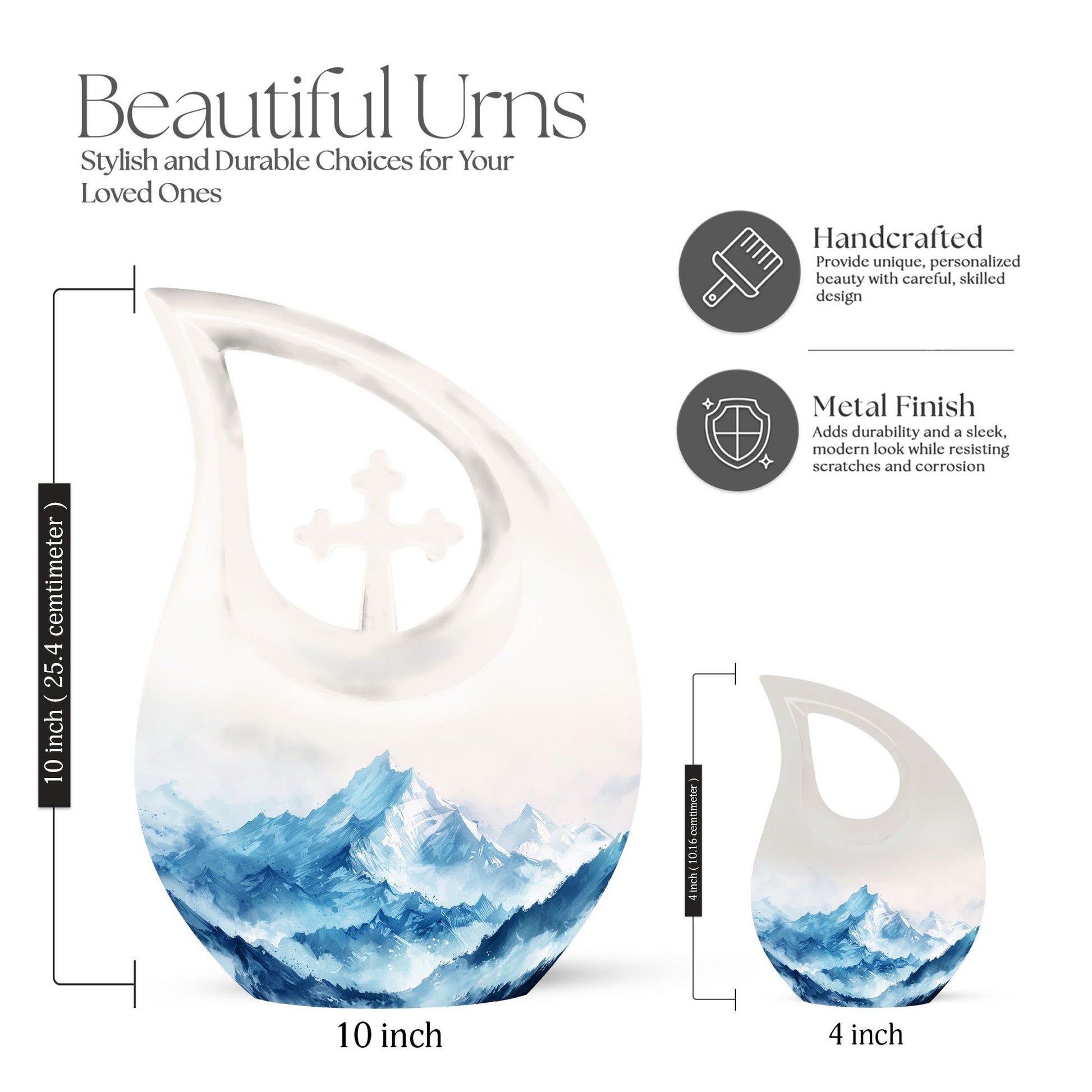 Mountains Urns For Ashes - Urn For Ashes Adult Male Small Keepsake