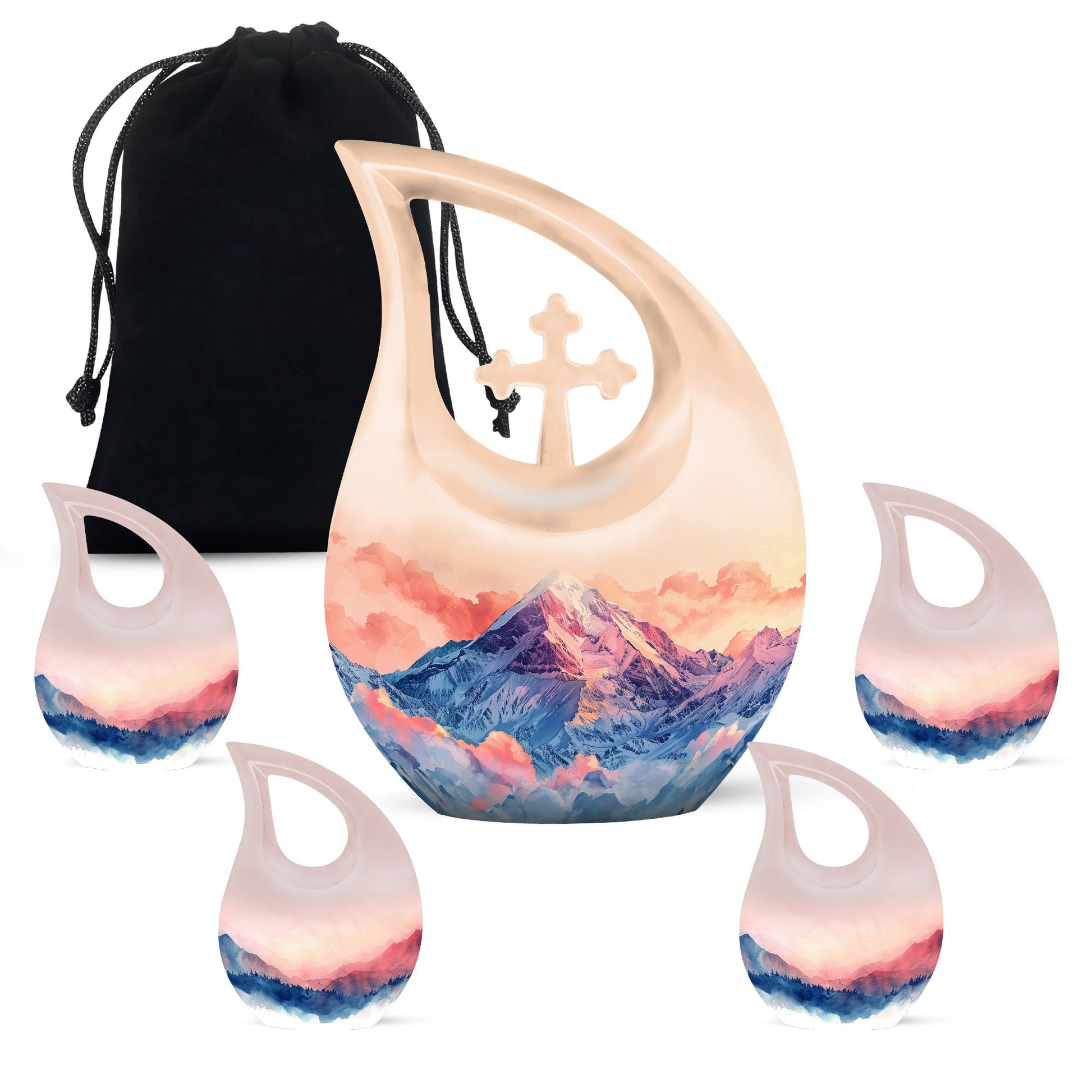 Mountains Urns For Ashes - Small Urns For Human Ashes Adult Female