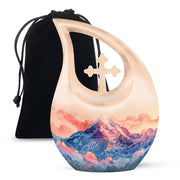Artistic Mountain Cremation Urn - Nature Memorial Urn For Loved Ones
