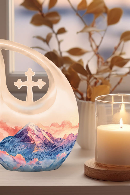 Mountains Urns For Ashes - Small Urns For Human Ashes Adult Female