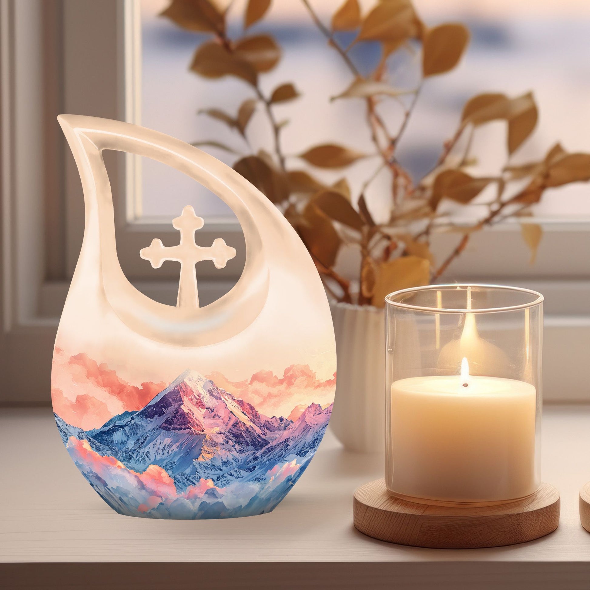 Mountains Urns For Ashes - Small Urns For Human Ashes Adult Female