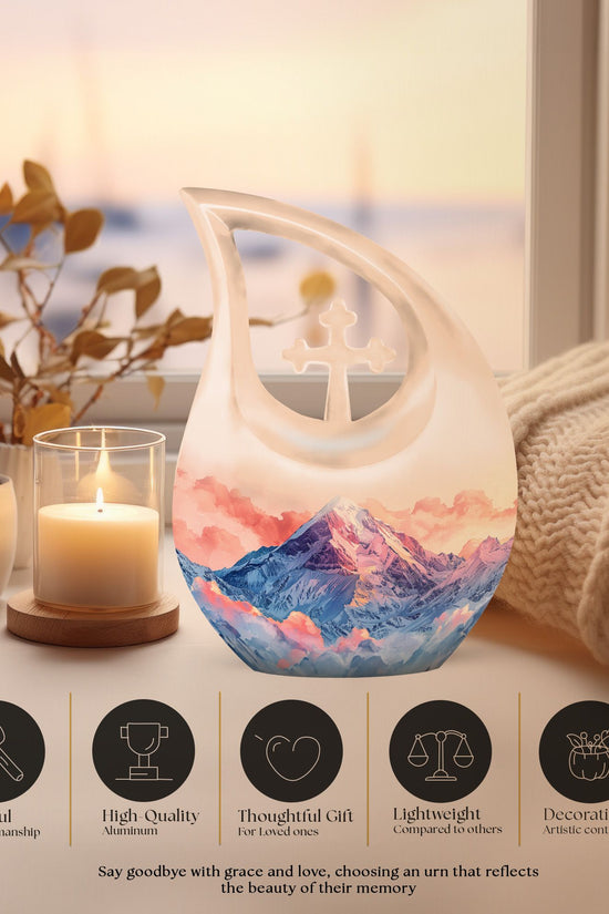 Mountains Urns For Ashes - Small Urns For Human Ashes Adult Female