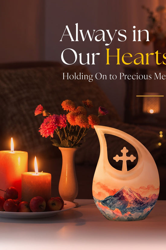 Mountains Urns For Ashes - Small Urns For Human Ashes Adult Female
