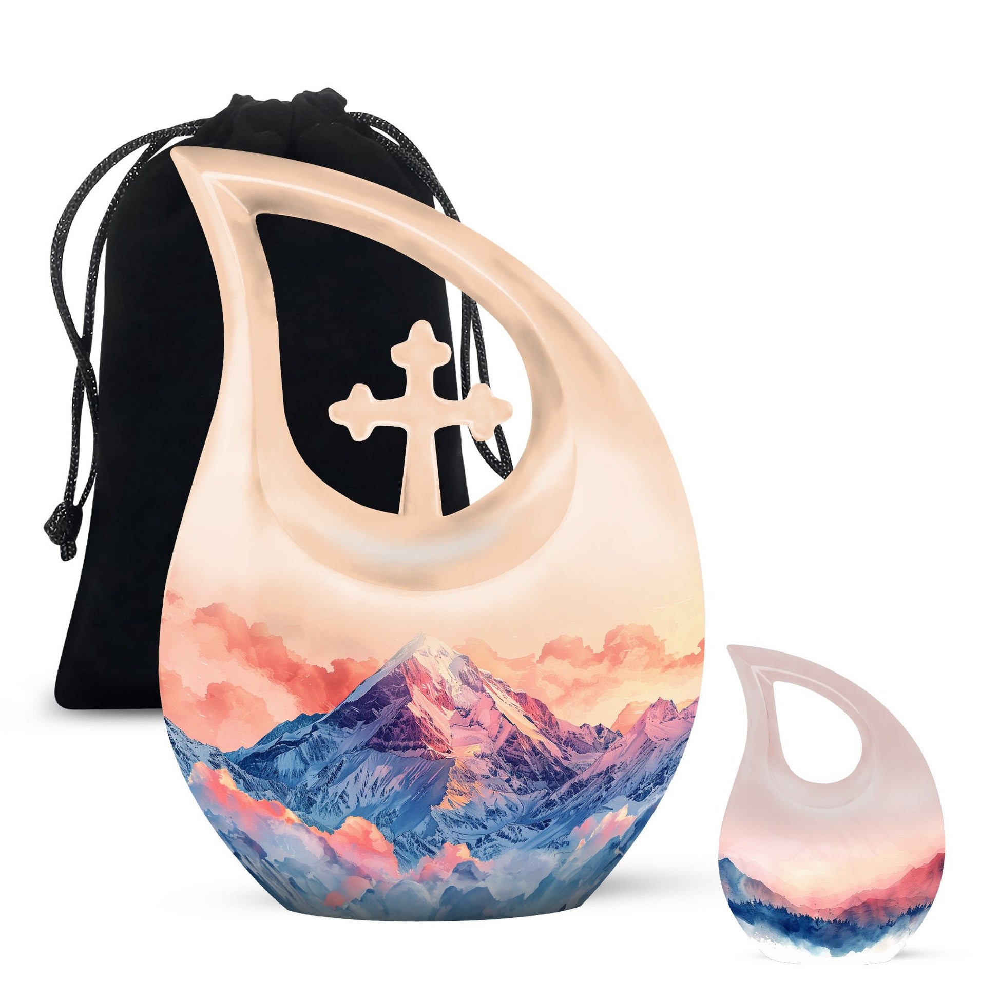 Mountains Urns For Ashes - Small Urns For Human Ashes Adult Female