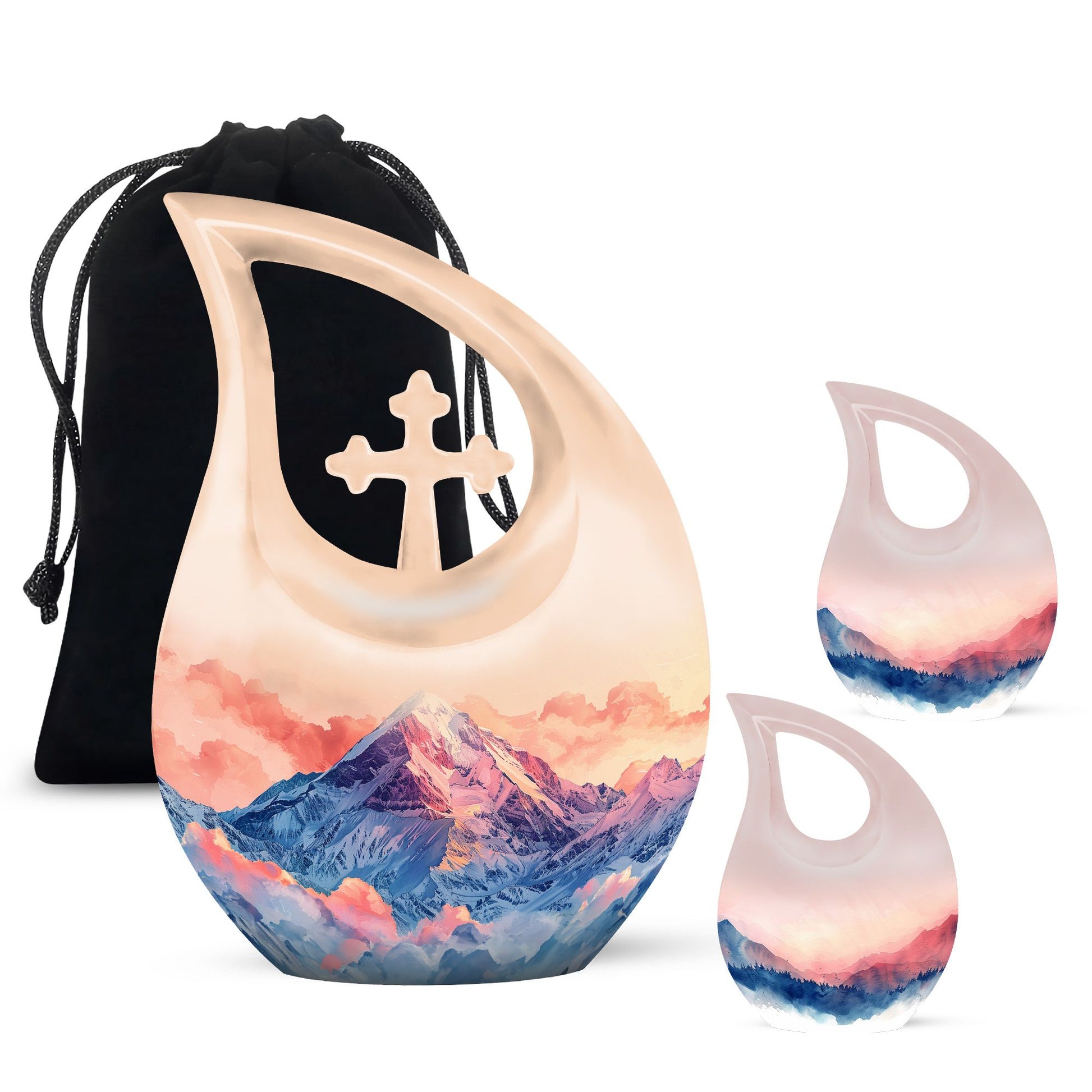 Mountains Urns For Ashes - Small Urns For Human Ashes Adult Female