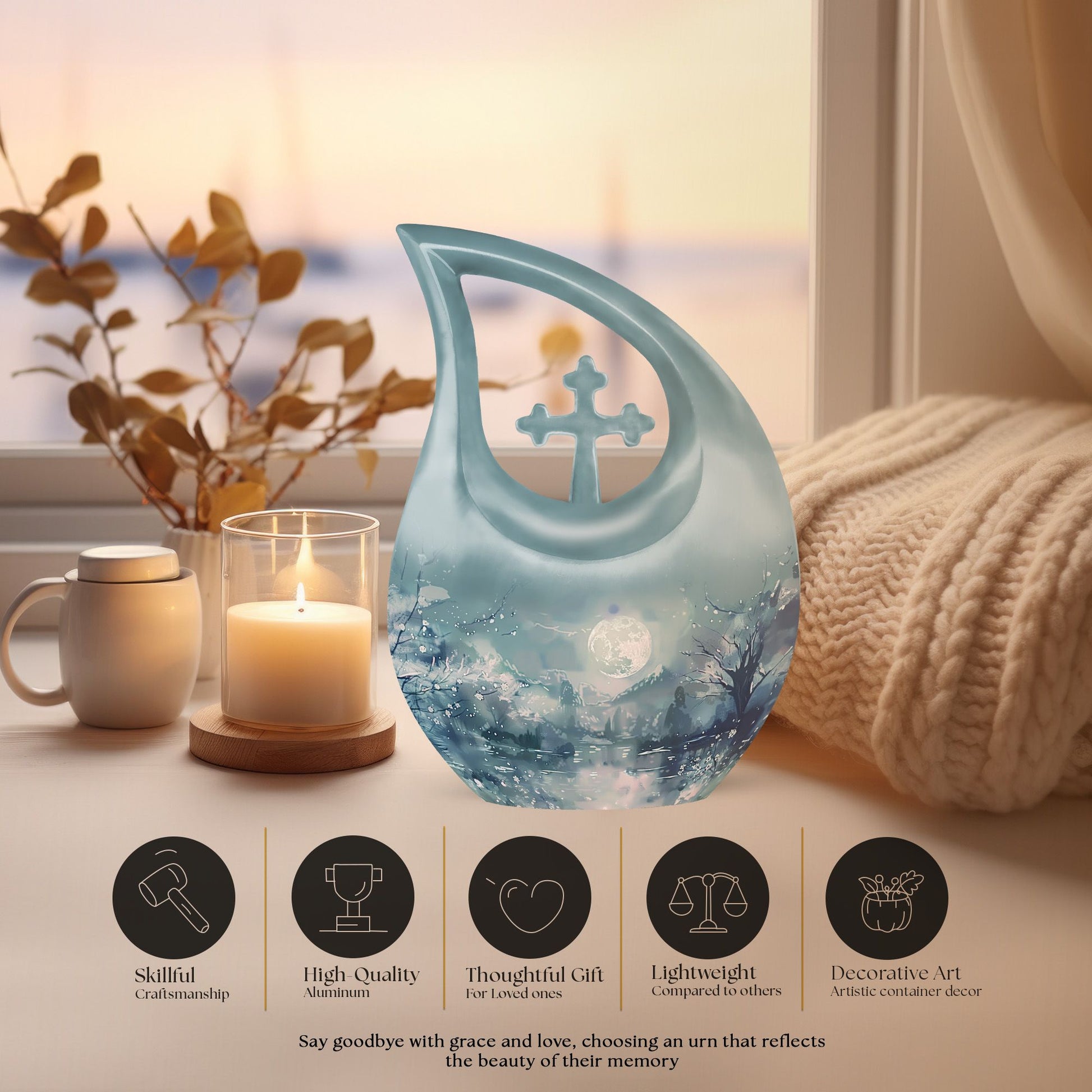 Lunar Urns For Ashes - Small Urns For Adult Male