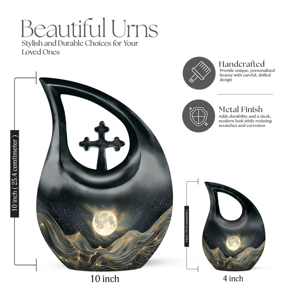 Lunar Urns For Ashes - Urns For Adult Female Mom