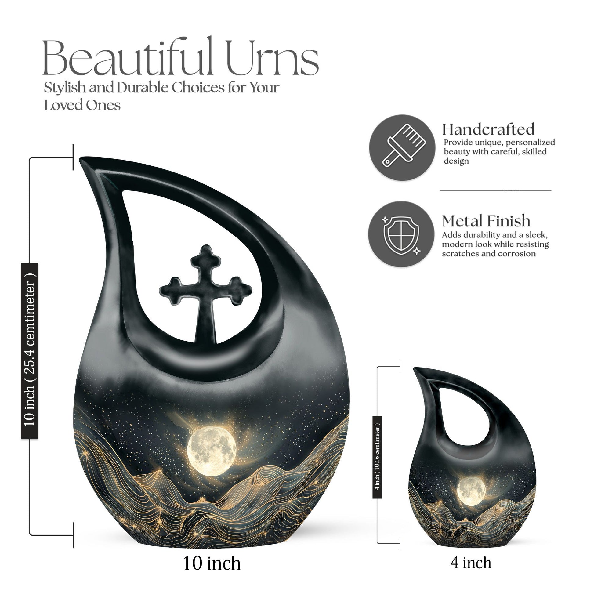 Lunar Urns For Ashes - Urns For Adult Female Mom