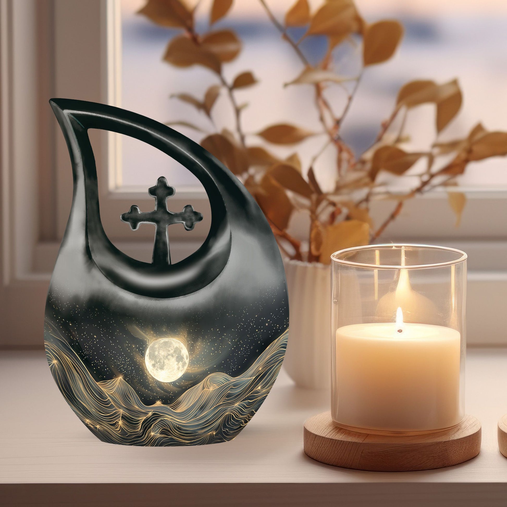 Lunar Urns For Ashes - Urns For Adult Female Mom