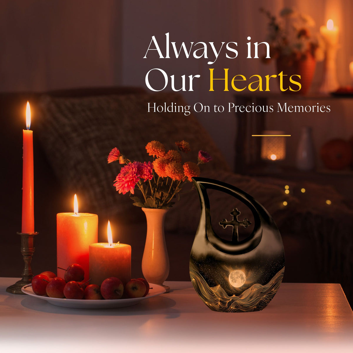 Lunar Urns For Ashes - Urns For Adult Female Mom