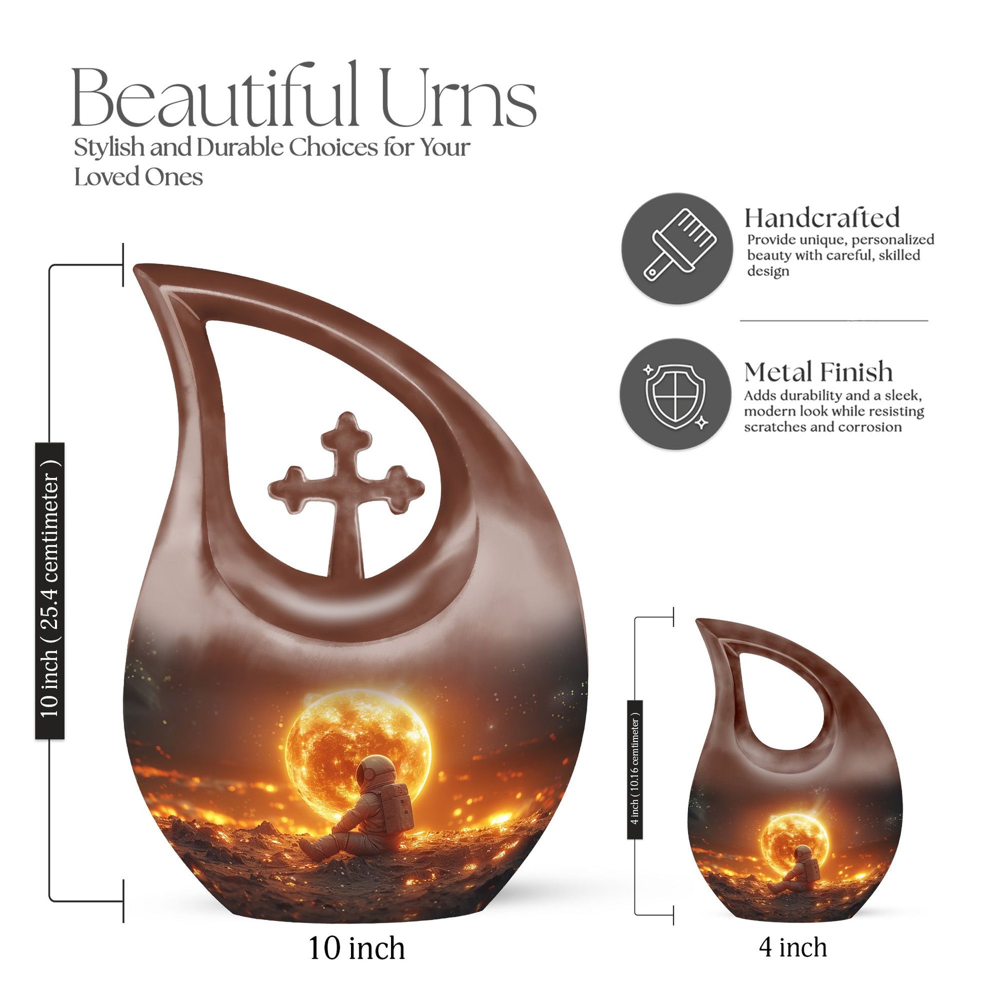 Lunar Urns For Ashes - Urns For Human Ashes Adult Female Small Size