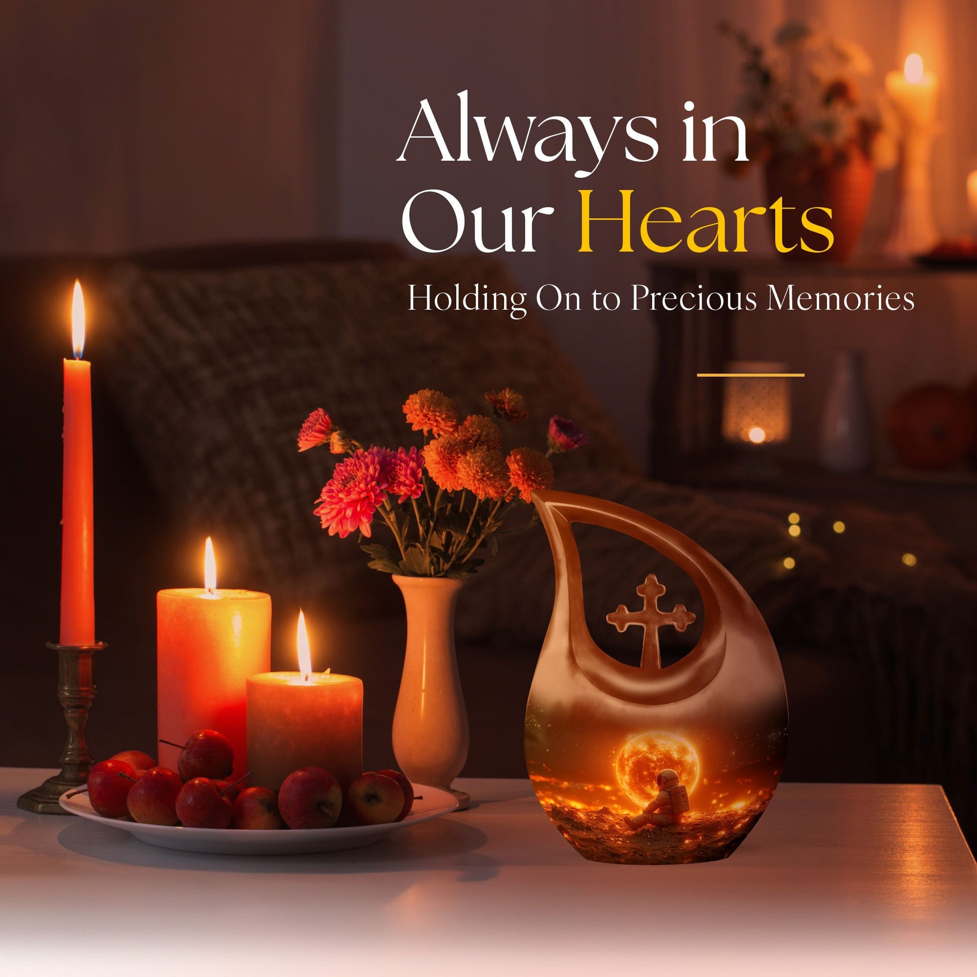 Lunar Urns For Ashes - Urns For Human Ashes Adult Female Small Size