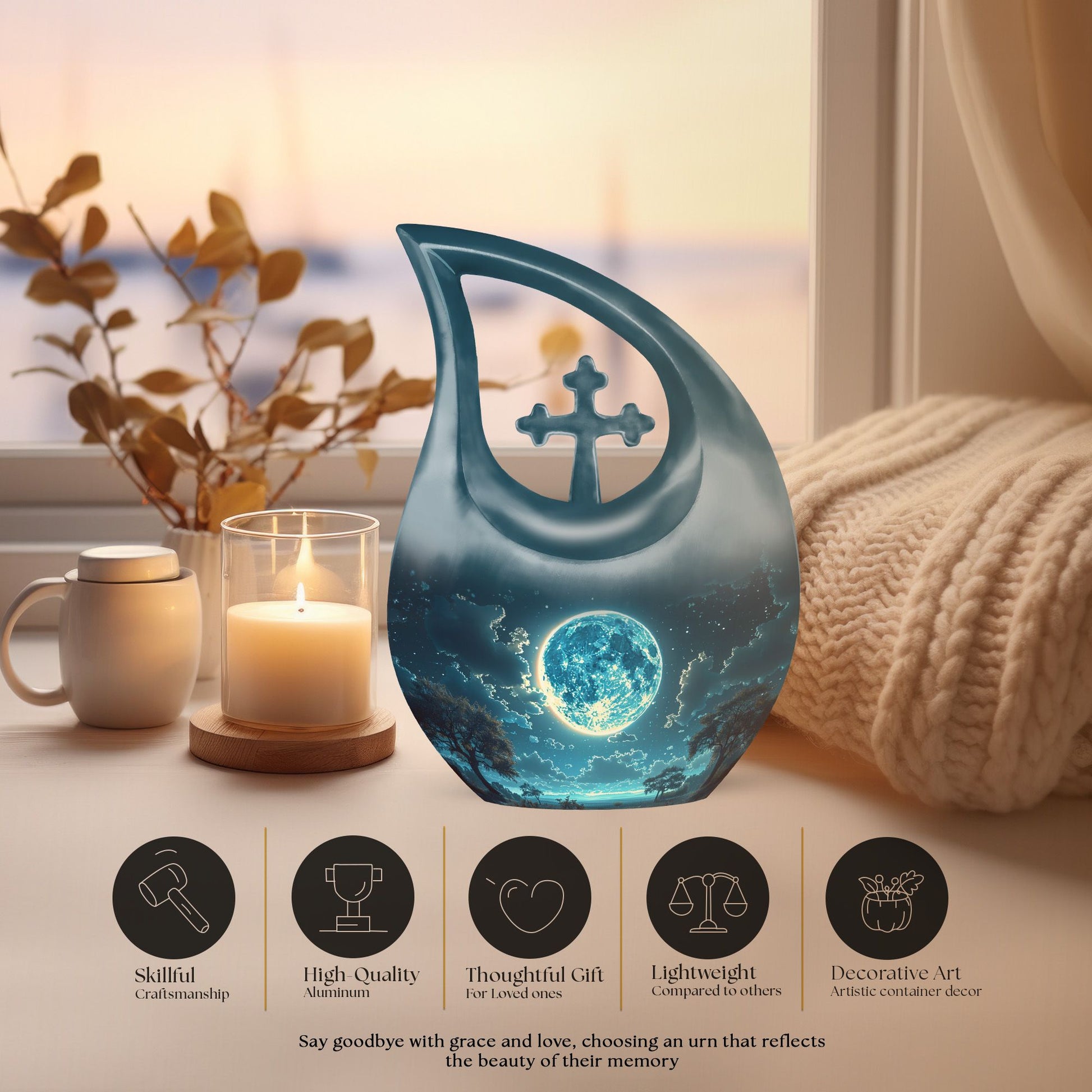 Lunar Urns For Ashes - Urns For Ashes Adult Female Mom