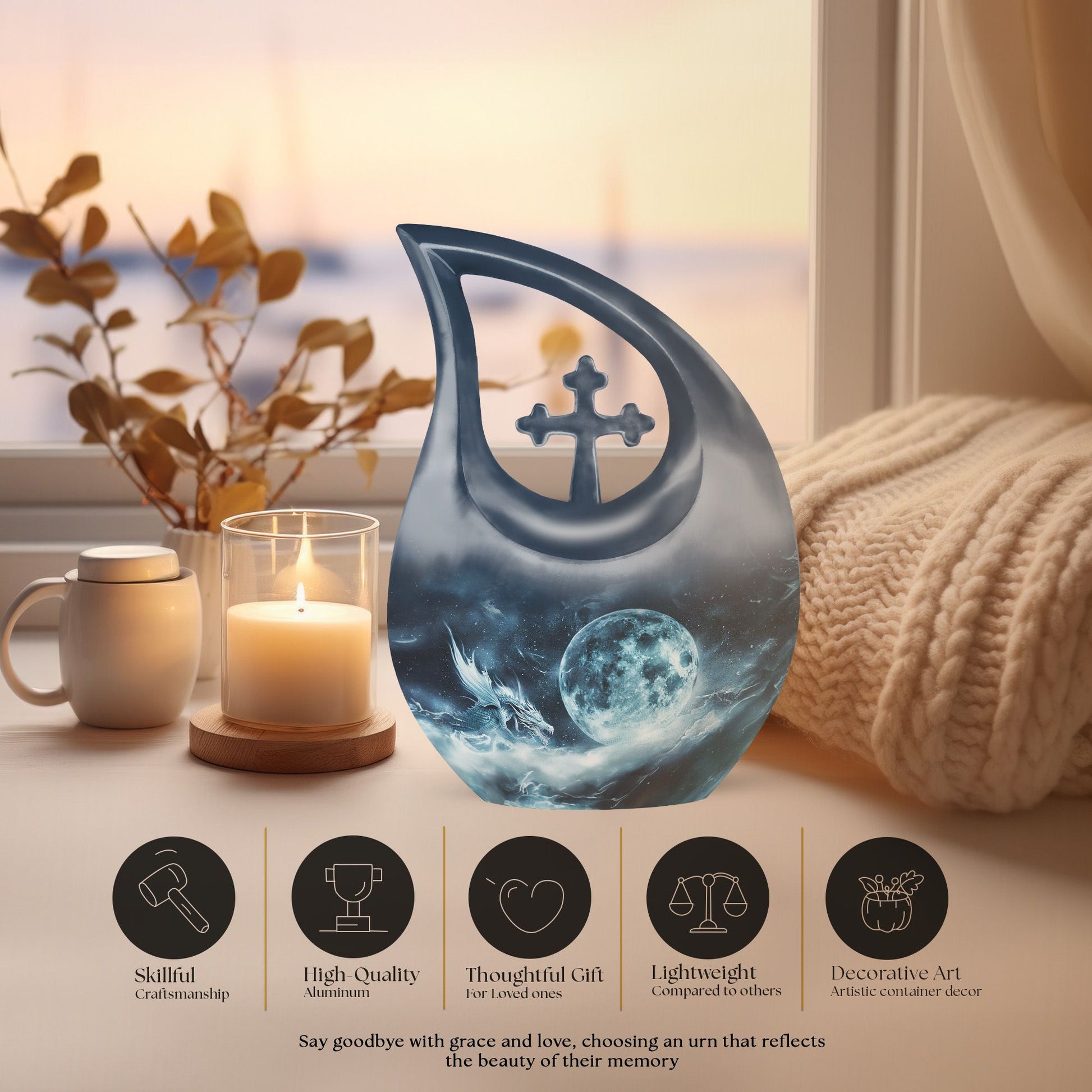 Lunar Urns For Ashes - Human Urns For Ashes Adult Female