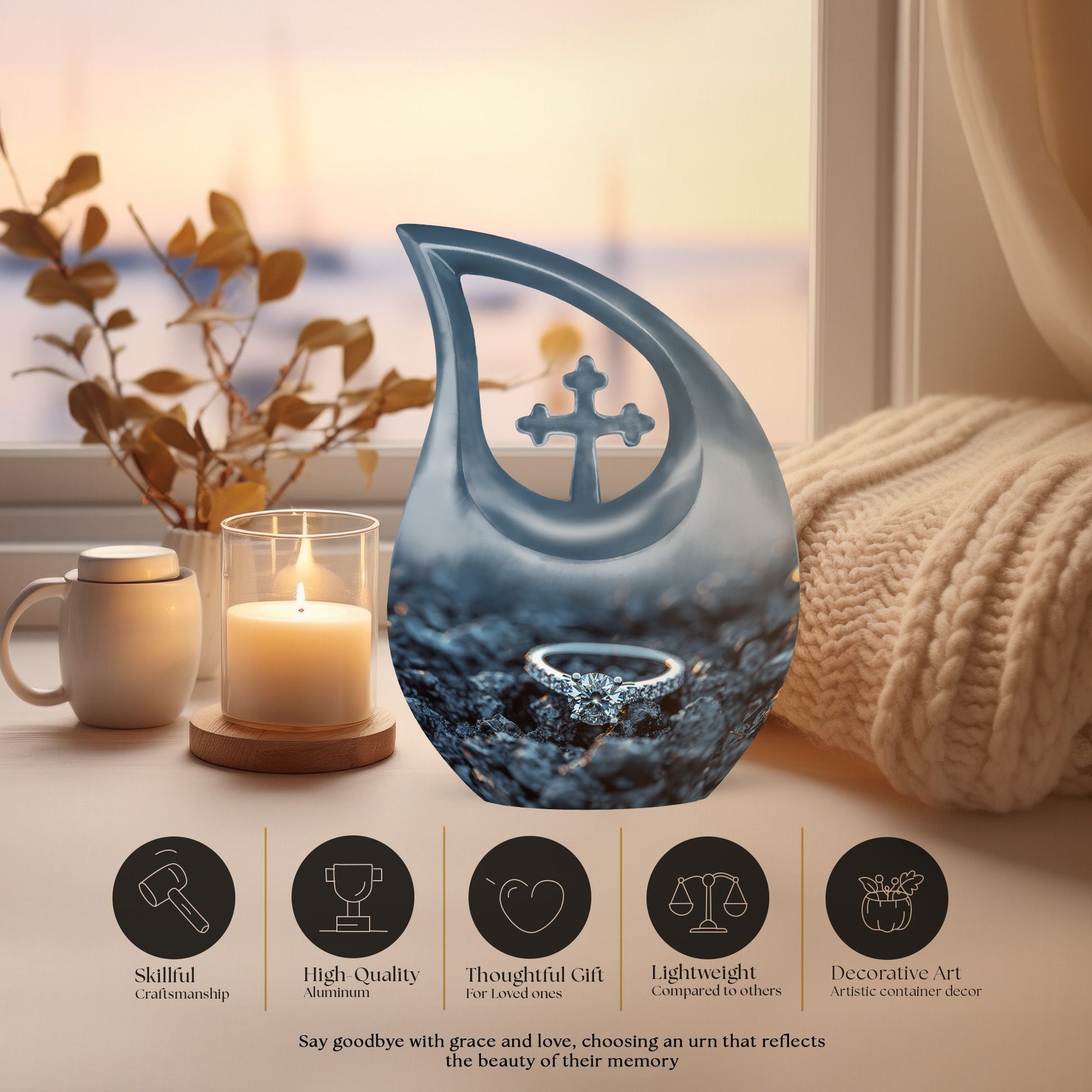 Ring Urns For Ashes - Urn For Human Ashes Adult Female