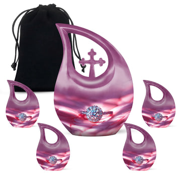 Large Urn With 4 Keepsake