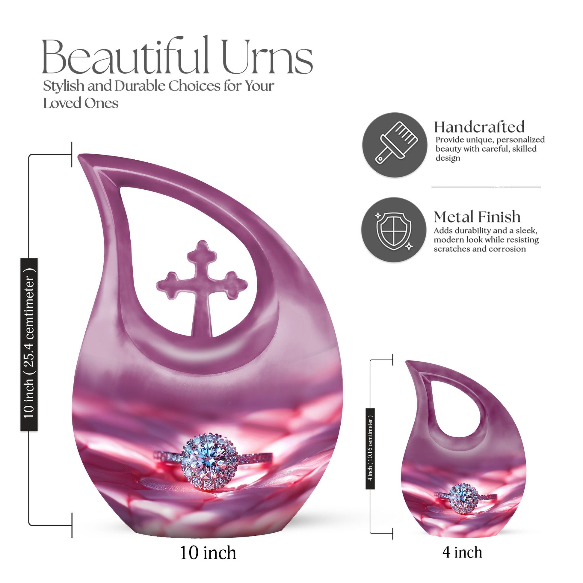 Ring Urns For Ashes - Burial Urns For Human Ashes Adult Male