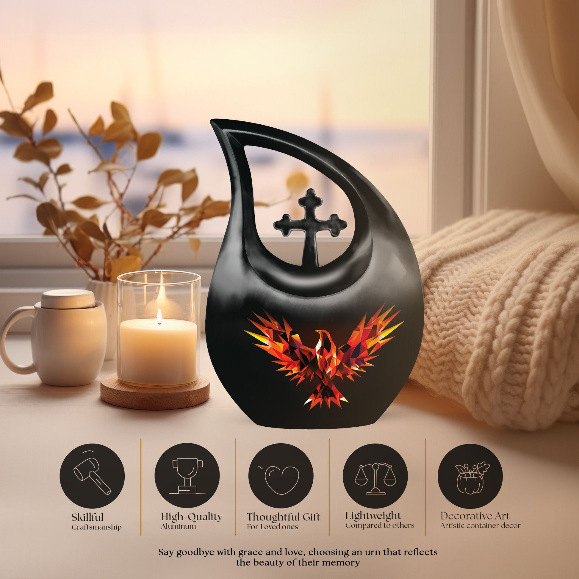 Phoenix Urns For Ashes - Urns Adult Male Small