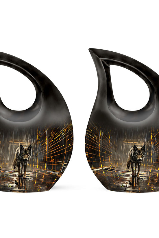 Wolf Urns For Ashes - Funeral Adult Urn